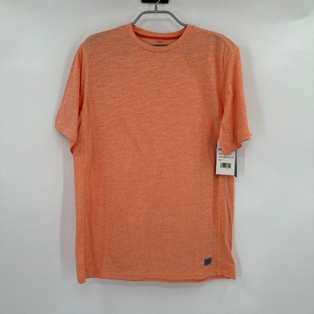 Free Country Men's Orange Peel T-Shirt sz S Small NWT Tee Short Sleeve